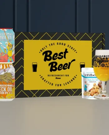 Personalised Beavertown Craft Beer Can Gift Set with Branded Glass