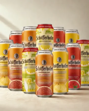 Schöfferhofer Mixed Radler Beer Case – Grapefruit, Pineapple, Watermelon & Mint, Lemon 500ml Cans (12 Pack)