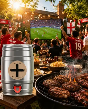 England Mini Keg – 5 Litre Limited Edition Blackjack Brewery Ale (4.0% ABV)