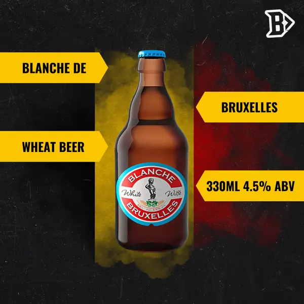 Blanche de Bruxelles Belgian Wheat Beer 330ml Bottles 4.5% ABV (Multipack)