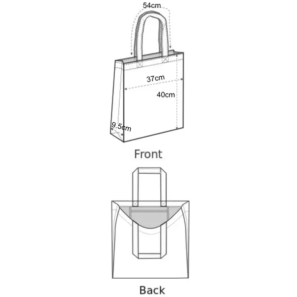 Mid Tote Bag with pocket | 2 Colours