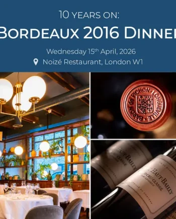 Bordeaux 2016 Dinner - 10 Years On