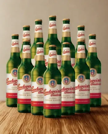 Budweiser Budvar Czech Lager 500ml Bottles - 5% ABV (Multipack)