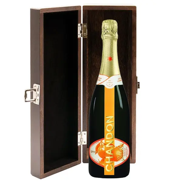 Chandon Garden Spritz Sparkling Wine 75cl in Luxury Elm Wood Gift Box