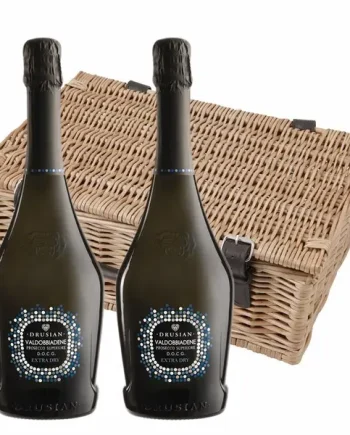 Drusian Valdobbiadene Prosecco Superiore D.O.C.G. Extra Dry 75cl Twin Hamper (2x75cl)