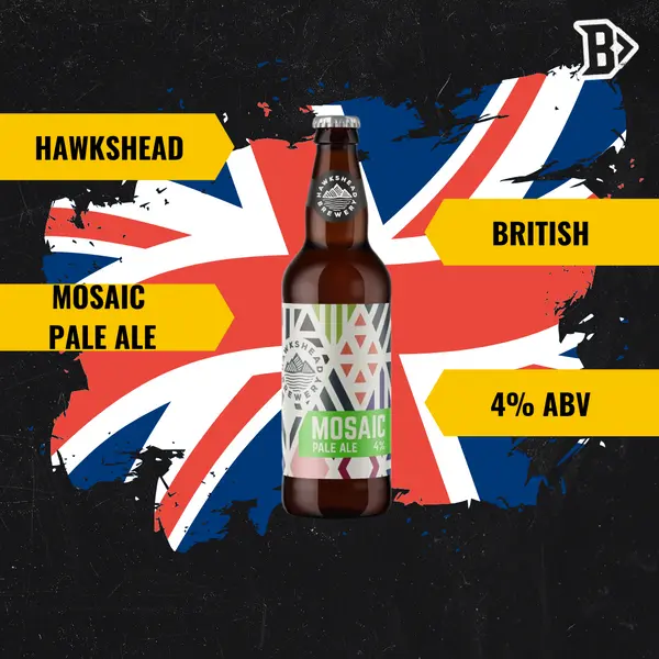 Hawkshead Brewery Mosaic Pale Ale 500ml Bottles - 4.0% ABV (12 Pack) - BBD September 25