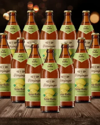 Flotzinger Natur Radler German Beer 500ml Bottles – 2.3% ABV (12 Pack)