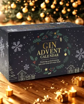 Gin Advent Calendar – 24 Premium Gins in Navy Gift Box