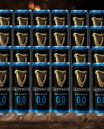 Guinness Draught Alcohol Free Stout 440ml Cans (24 Pack) - 0.0% ABV