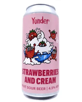 Yonder Strawberries & Cream Pastry Sour 4.5% (440ml can)