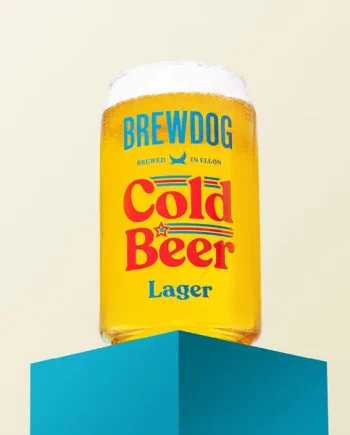 Cold Beer Can Glass