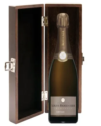 Louis Roederer Brut Vintage 2015 Champagne 75cl in Luxury Elm Wood  Gift Box