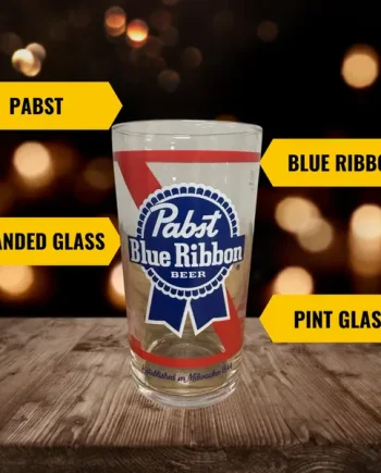 Pabst Blue Ribbon Brewery 500ml pint Glass