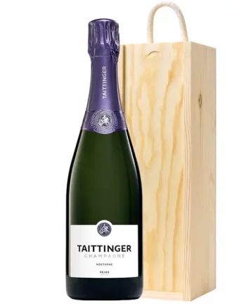 Taittinger Nocturne Champagne 75cl In Pine Gift Box