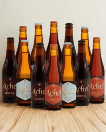 Achel Belgian Beer Mixed Case - Dubbel, Rouge Légère & Singel Blond (12 Pack)
