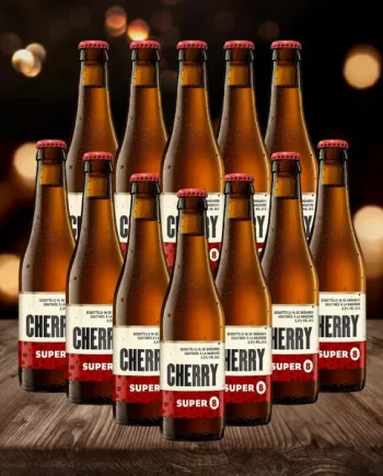 Haacht Super 8 Cherry Belgian Beer 330ml Bottles - 3.4% ABV (12 Pack)