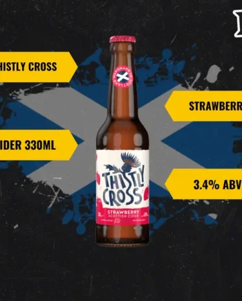Thistly Cross Strawberry Craft Cider 330ml Bottles - 4.0% ABV (Multipack)