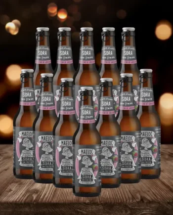 Maeloc Galician Strawberry Spanish Cider 330ml Bottles - 4.0% ABV (12 Pack)