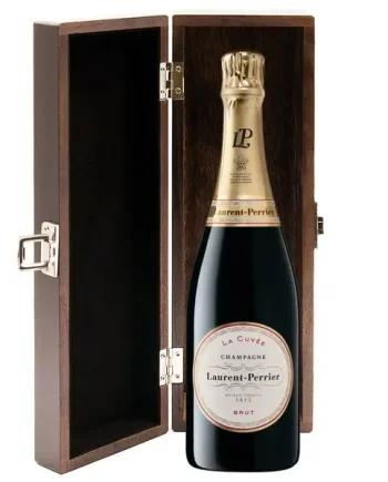 Laurent Perrier La Cuvee Champagne 75cl in Luxury Elm Wood  Gift Box