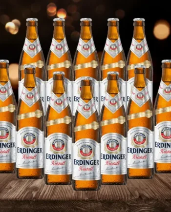 Erdinger Kristall German Wheat Beer 500ml Bottles - 5.3% ABV (12 Pack)