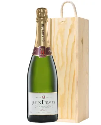 Jules Feraud Brut Champagne 75cl In Pine Gift Box