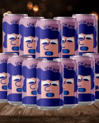 Mikkeller Danish Ich Bin Blueberry Berliner Weisse Wheat Beer 330ml Cans – 3.7% ABV (12 Pack)