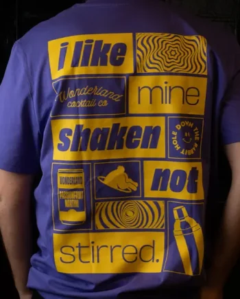 WONDERLAND SHAKEN NOT STIRRED T-SHIRT