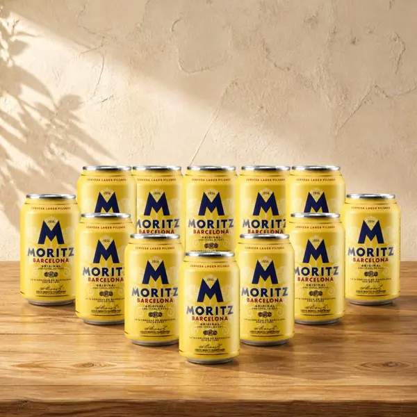Moritz Barcelona Original Spanish Lager 330ml Cans - 4.7% ABV (Multipack)