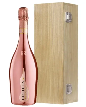 Bottega Gold Rose Sparkling 75cl Oak Luxury Gift Boxed