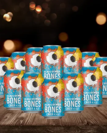 Beavertown Bones Lager 330ml Cans – 4.4% ABV (12 Pack)