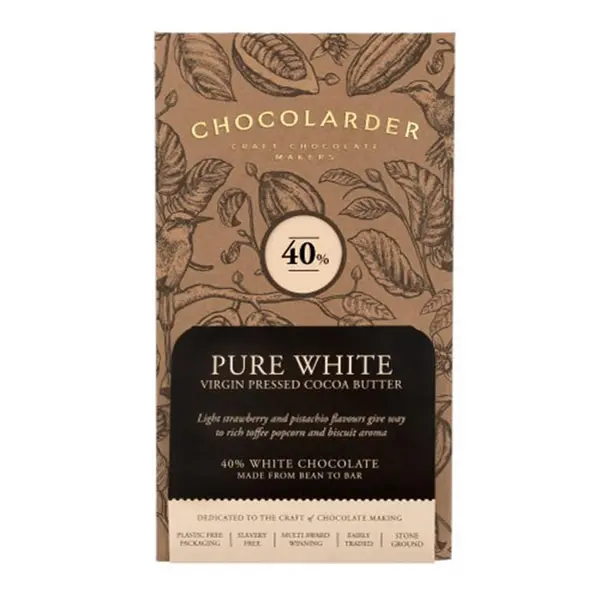 Chocolarder Blonde 40% White Chocolate 70g