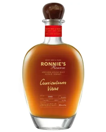 1969 Ronnie's Reserve, Cask Ref 16202, Speyside, Single Malt Scotch Whisky (46.3%)