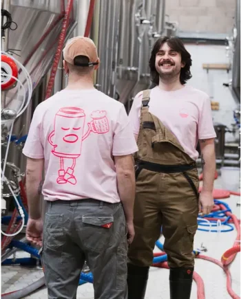 'Candrew' Cotton Pink/ Magenta T-Shirt