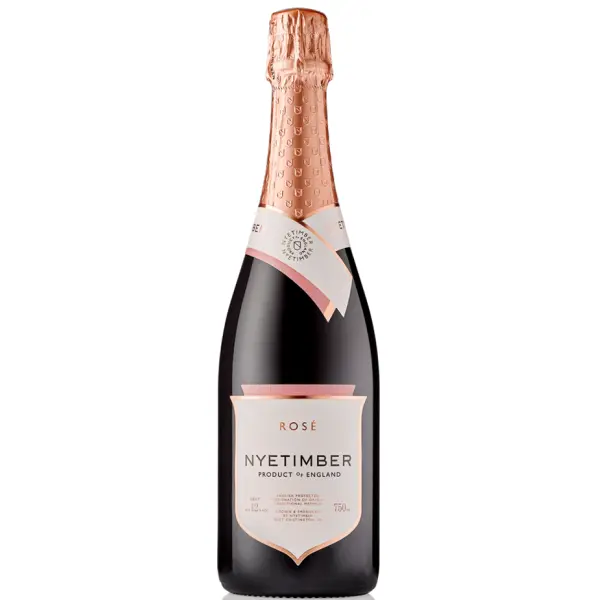 Nyetimber Rose English Sparkling Wine 75cl Twin Luxury Elm Wood Gift Box (2x75cl)