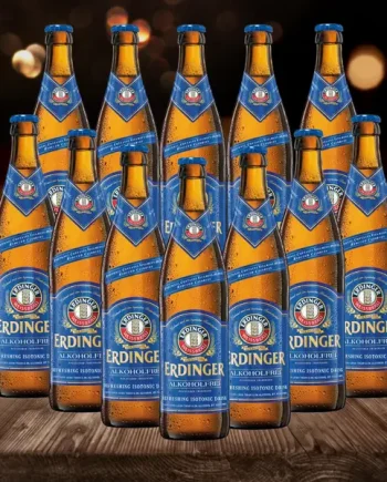 Erdinger Alkoholfrei German Alcohol Free Wheat Beer 500ml Bottles - 0.5% ABV (Multipack)