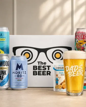 Alcohol-Free “Best Dad” Gift Pack (5 x 330ml) with Dad’s Beer Glass