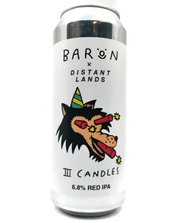 Baron Brewing Three Candles Red IPA 6.8% (500ml can)