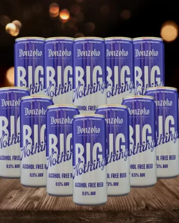 Donzoko Big Nothing British Low Alcohol Beer 330ml Cans - 0.5% ABV (12 Pack)