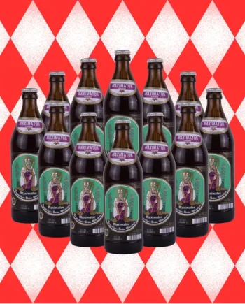 Augustiner Maximator German Doppelbock Lager 500ml Bottles – 7.5% ABV (12 Multipack)