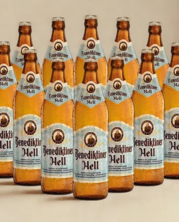 Benediktiner German Hells Lager 500ml Bottle - 5.0% ABV (Multipack)