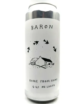 Baron Brewing Home From Home Lager 4.4% (500ml can)