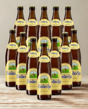 Andechs Weissbier Hell German Wheat Beer 500ml Bottles - 5.5% ABV (Pack)