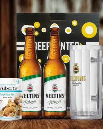 Veltins German Pilsener Gift Pack 500ml Bottles with Free Stein Glass – 4.8% ABV (2 Pack)