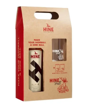 H by Hine VSOP Cognac 70cl 2 Glass Gift Set
