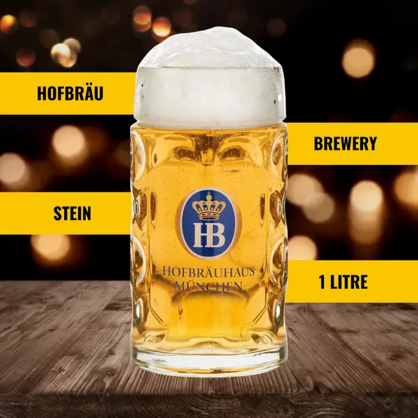 Hofbräu Official 1ltr Branded Stein