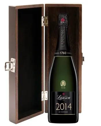 Lanson Le Vintage 2014 Champagne 75cl in Luxury Elm Wood  Gift Box