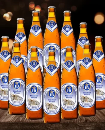 Hofbräu Münchner Weisse German Wheat Beer 500ml Bottles - 5.1% ABV (12 Pack)