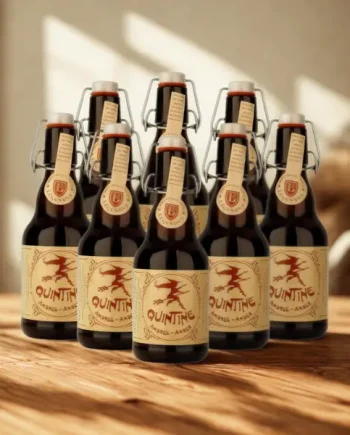 Quintine Ambrée Belgian Amber Ale 330ml Bottles – 8.5% ABV (8 Pack)