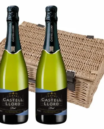 Castell Llord Brut Cava 75cl Twin Hamper (2x75cl)