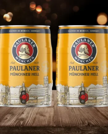 Paulaner Munchner Hell Premium German Lager 5ltr Mini Kegs (Set of 2) - 4.9% ABV
